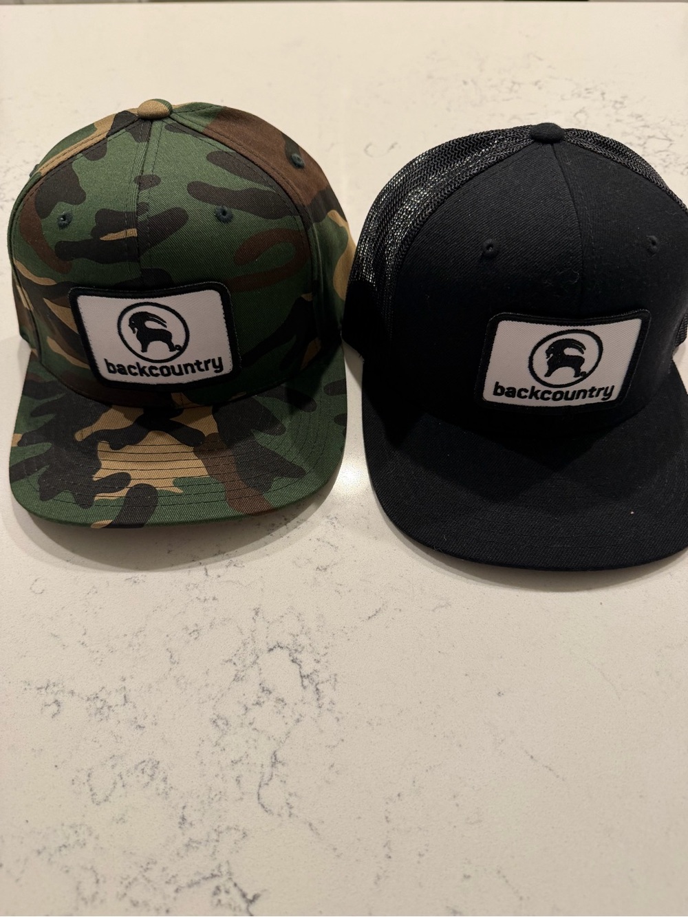 Backcountry Trucker Hat Bundle - Black and Camo